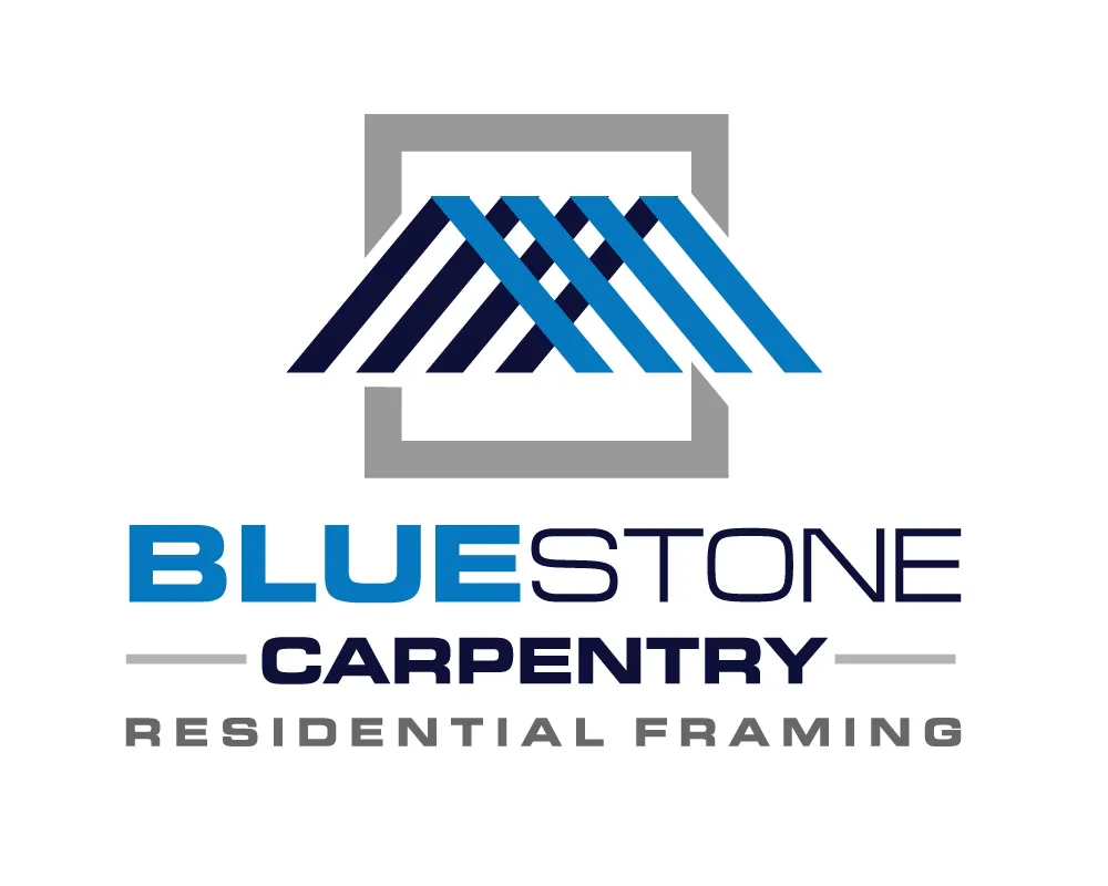 Blue Stone Carpentry logo designed by Pixelgeometry