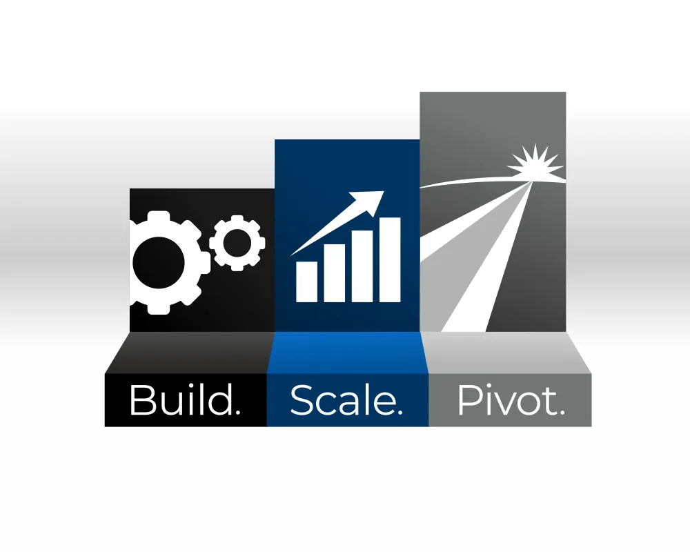 Build Scale Pivot logo designed by Pixelgeometry