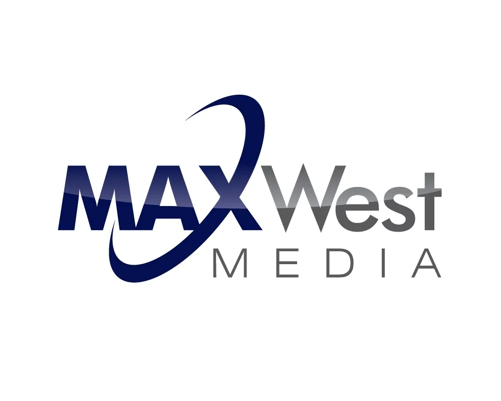 MAXWest Media logo designed by Pixelgeometry
