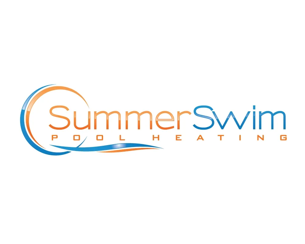 Summer Swim pool heating logo designed by Pixelgeometry