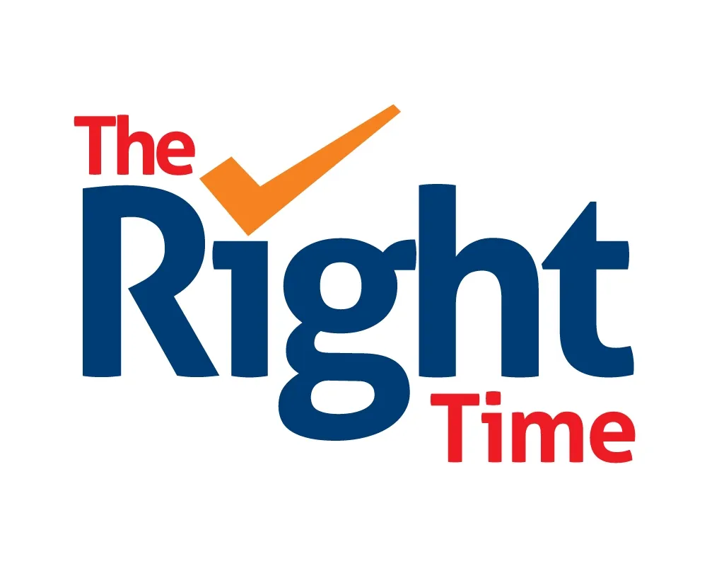 The Right Time logo designed by Pixelgeometry