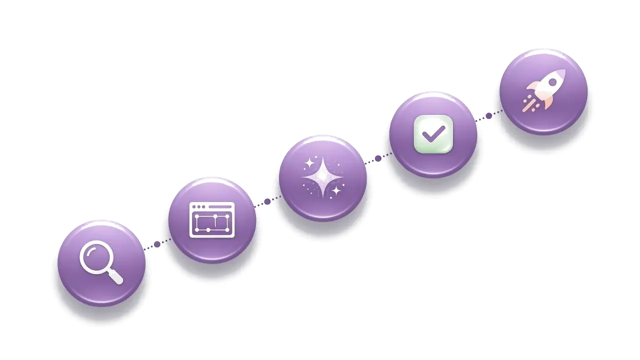 Five-step website design process