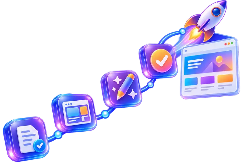 Website design process, step by step